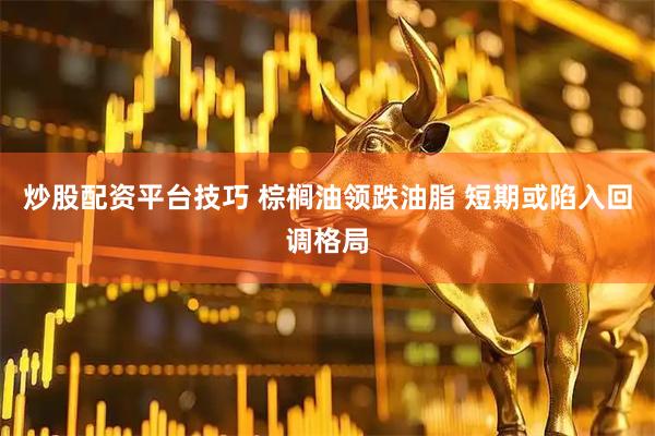炒股配资平台技巧 棕榈油领跌油脂 短期或陷入回调格局